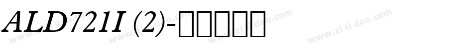 ALD721I (2)字体转换